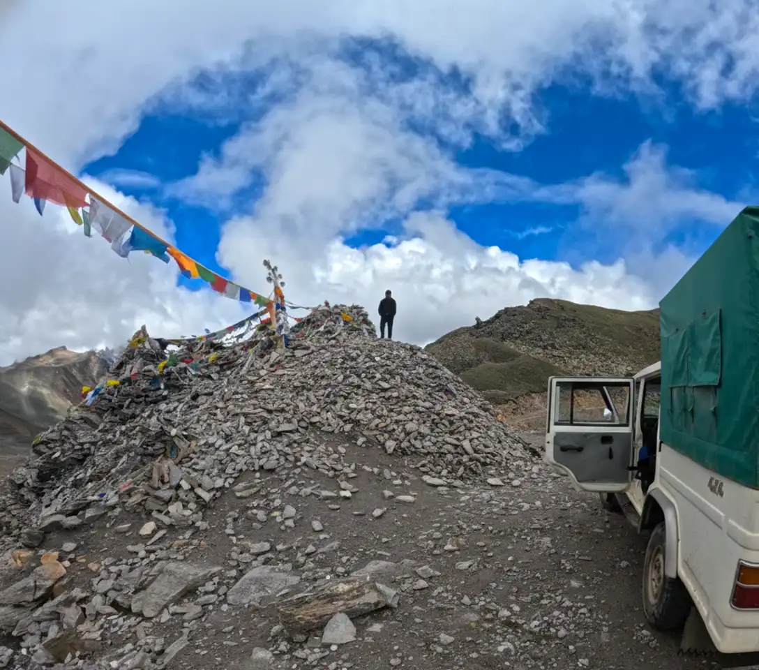 Nyalu Pass (5,000m) in Humla district Nepal panoramic Himalayan views from Limi Valley trek – Firante Treks.