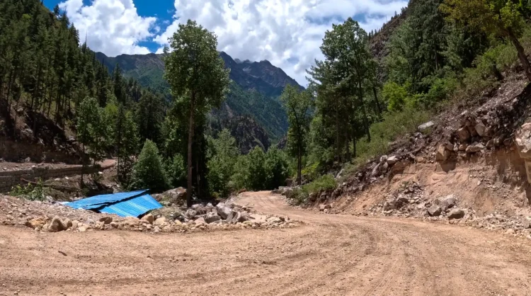 Overland jeep track Simikot to Limi Valley in Humla district Nepal remote Himalayan road – Firante Treks.