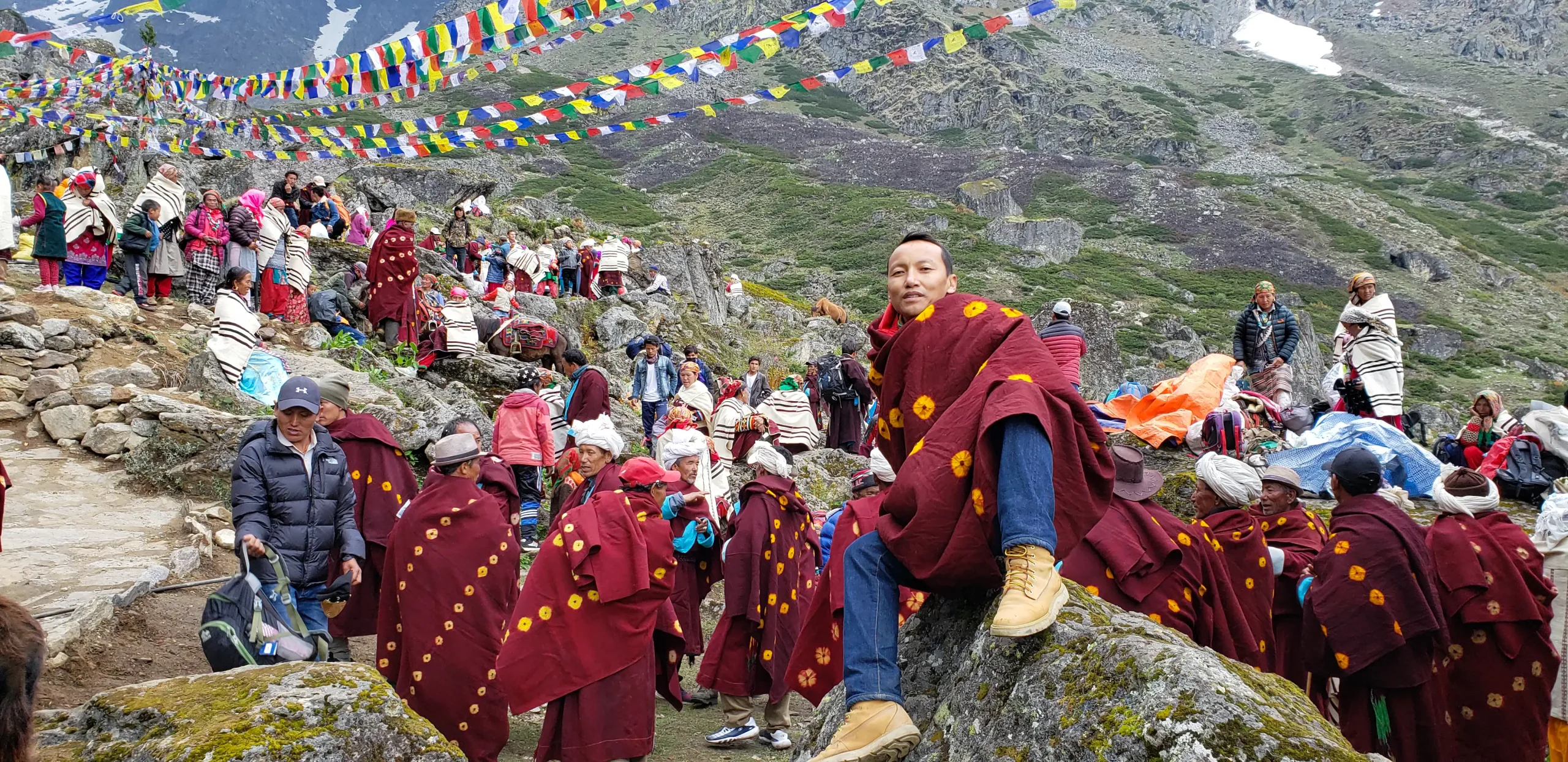 Saga Dawa Festival celebration at Raling Gumba monastery Nyin Valley Cultural Trek Humla Nepal